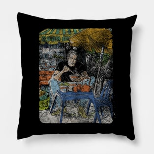 The Legendary Bourdain Grunge Pillow