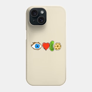 I love pickle ball with blue eye Phone Case