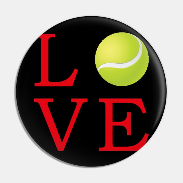 Tennis Love Pin by Mamon