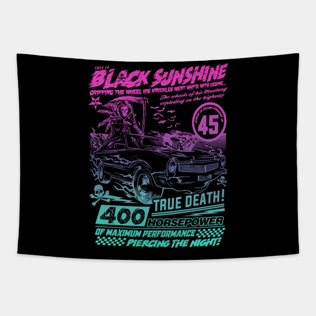 "BLACK SUNSHINE" MIAMI Tapestry by joeyjamesartworx