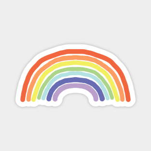 Wide Pale Rainbow Magnet