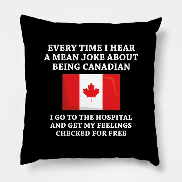 Canadian Joke Pillow by LuckyFoxDesigns