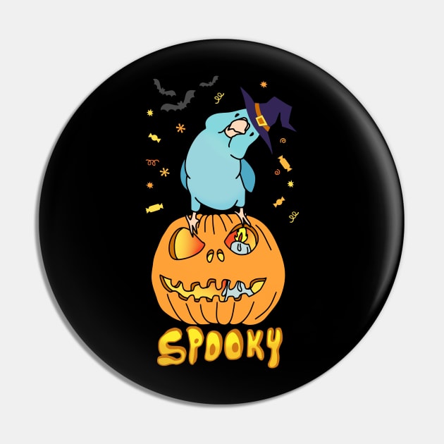 SPOOKY blue parrotlet Pin by FandomizedRose