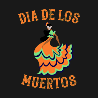 Dia de los Muertos Flamenco Dancer T-Shirt