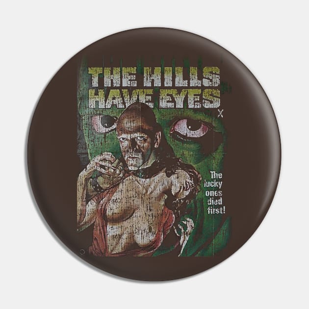 Horror The Hills Have Eyes Vintage Cracked Pin by maybeitnice