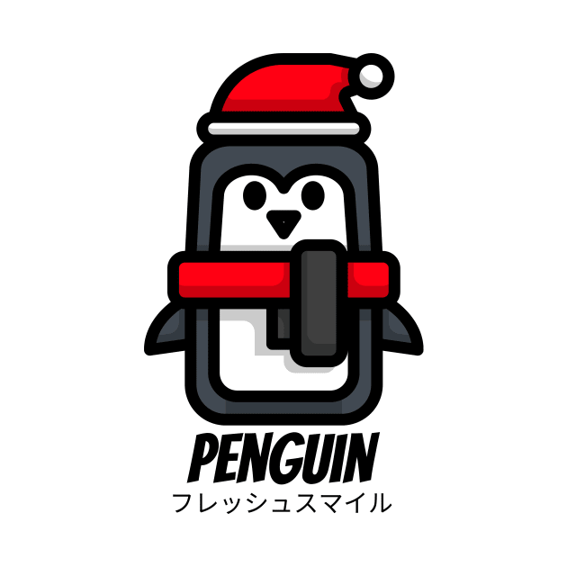 Winter Penguin With Hat Animal by BradleyHeal