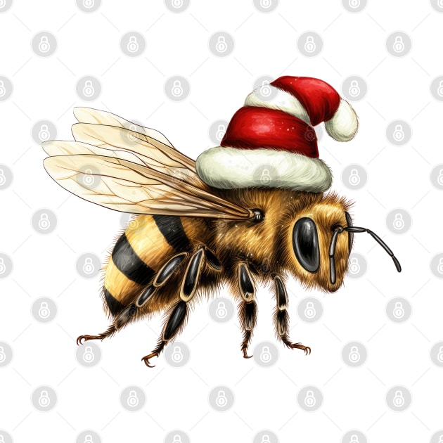 Vintage Christmas Bee by Chromatic Fusion Studio