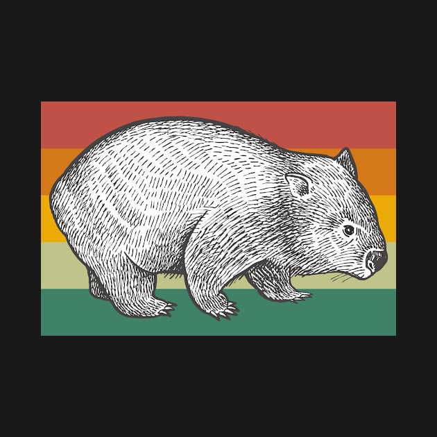 Vintage Animal Retro Wombat 12 by rosenbaumquinton52