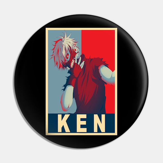 Kaneki Poster - Tokyo ghoul Pin by Jack Jackson