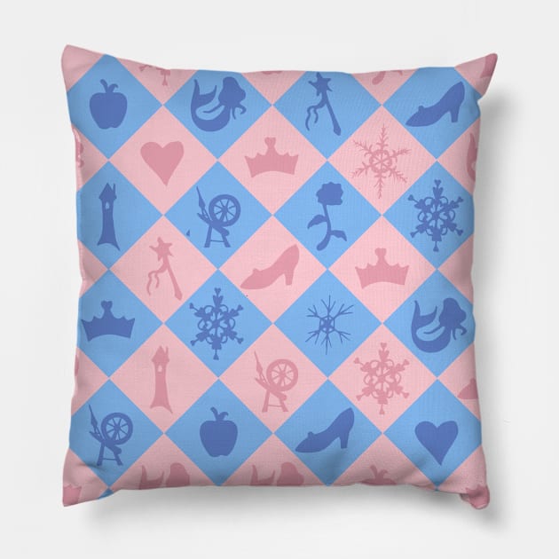 Fantastical Fairytale Pattern Pillow by ToyboyFan