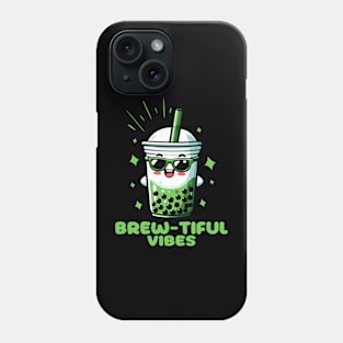 Brew-tiful Vibes: My Boba Green Tea Obsession Phone Case