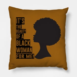 The Beauty of a Black Woman Pillow