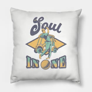 Golf Funny Classic Vintage Tee Soul In One Golf Pillow