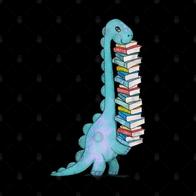 Reading Dinosaur 1 by Collagedream