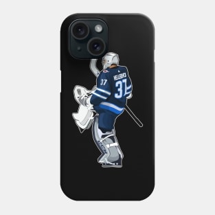 Connor Hellebuyck Goaltender Phone Case