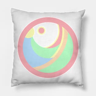 pastel circles Pillow