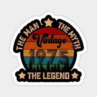 Father's Day Shirt Vintage 1975 The Men Myth Legend 45th Birthday Gift Magnet