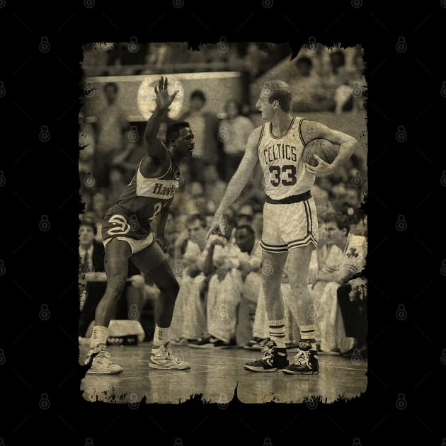 Larry Bird vs Dominique Wilkins '1988' by Wendyshopart