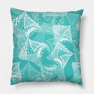 Zentangle turquose Pillow