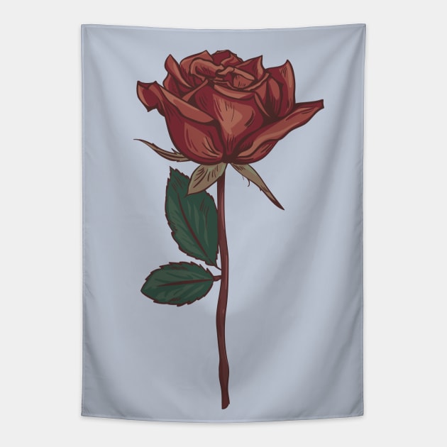 Vintage Rose Tapestry by rebelshop