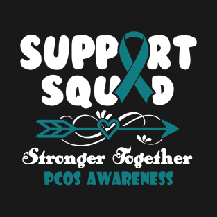 PCOS Gastroparesis Awareness Support Squad Stronger Together - In This Family We Fight Together T-Shirt