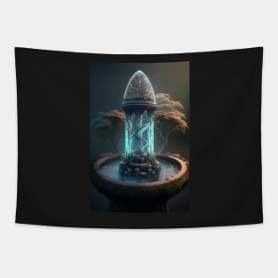 Peaceful Water Garden Tapestry