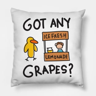 Duck Song Got Any Grapes? Kids Funny Pillow