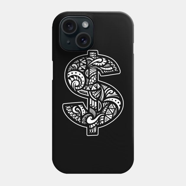 Dollar Tribal Phone Case by Barabarbar artwork