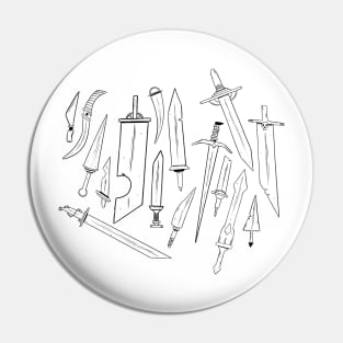 swords pattern Pin