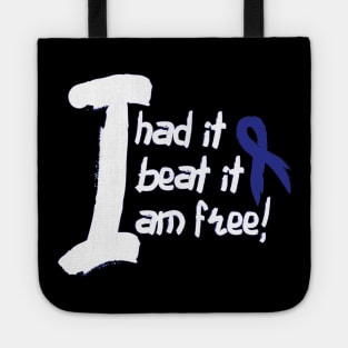 Colon Cancer Awareness Fight Cancer Ribbon Tote