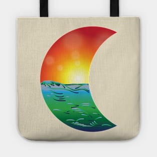 Half Moon Sunset Tote