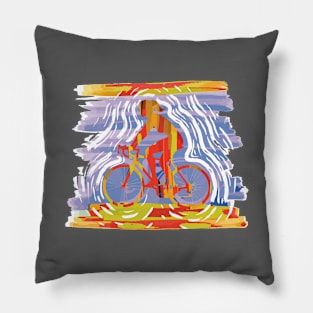 Bike Mountain Gift for Women Pillow