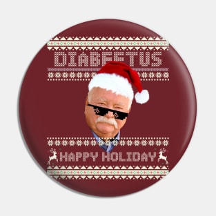 Diabeetus Christmas - Happy Holiday Pin