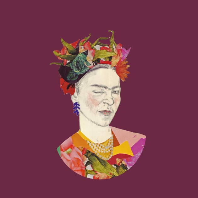 Winking Frida Kahlo collage by VenyGret