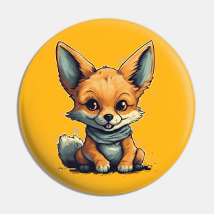 Little Orange Fox Pin