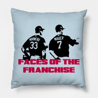 Mauer & Morneau Faces of the Franchise Pillow