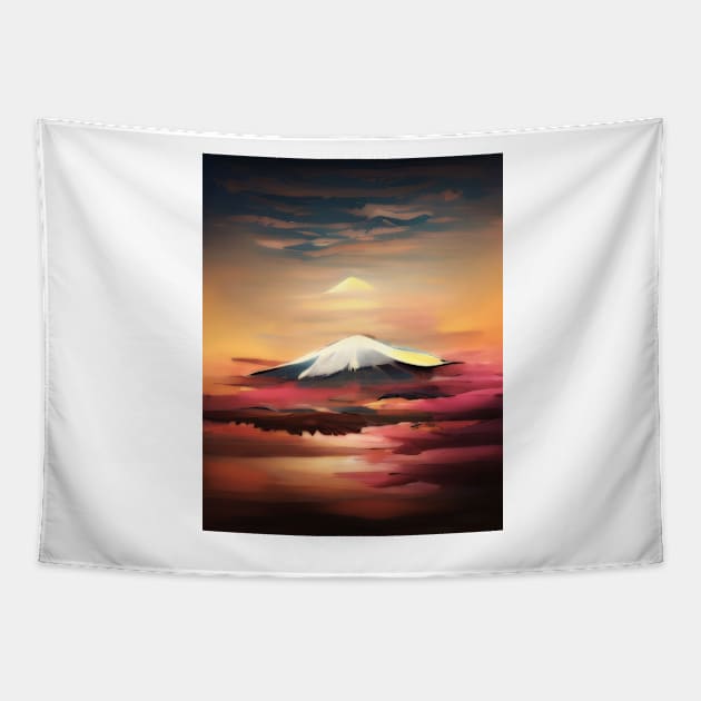 Mount Fuji - Japanese Landscape Tapestry by JimDeFazioPhotography