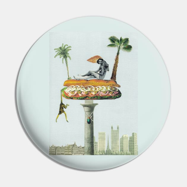 Tropical Sandwich Pin by martynzero