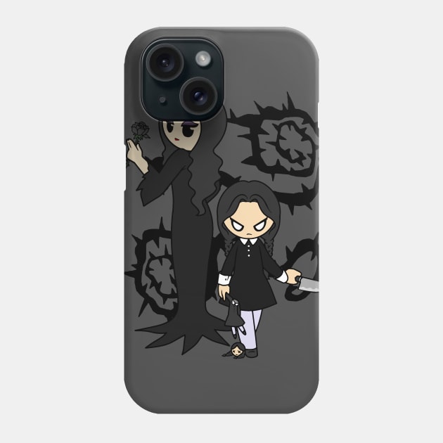 Addams Ladies Phone Case by wss3