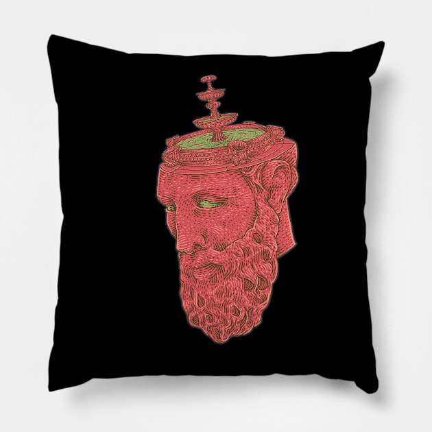 fountain head Pillow by Innboy