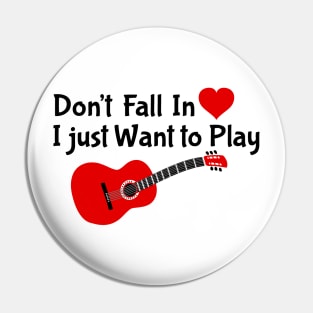 Love Classical GUITAR Pin