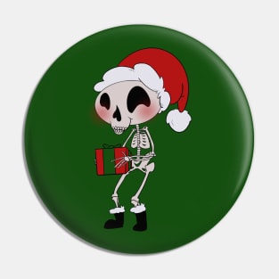 Christmas Skeleton Pin