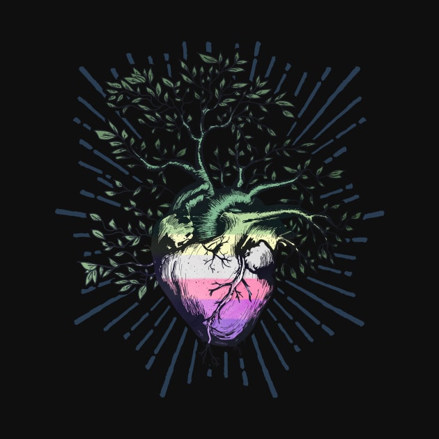 Genderfae Heart Tree of Life by Psitta