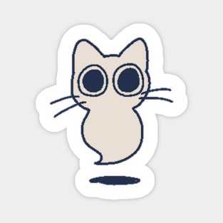 Halloween Kitty Ghost Magnet