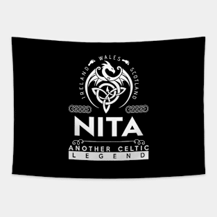 Nita Name T Shirt - Another Celtic Legend Nita Dragon Gift Item Tapestry