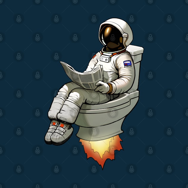 A pleasant astronaut's flight by Vec.Art.Store