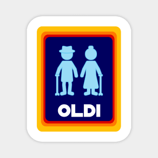 Oldi , funny old people icon Magnet