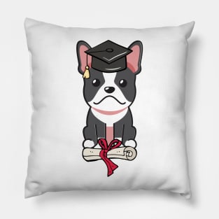 Funny dog is graduating Pillow