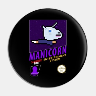 Manicorn 8-Bit Retro Game Box Pin