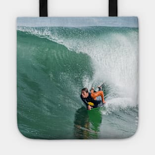Bodyboarder in action Tote
